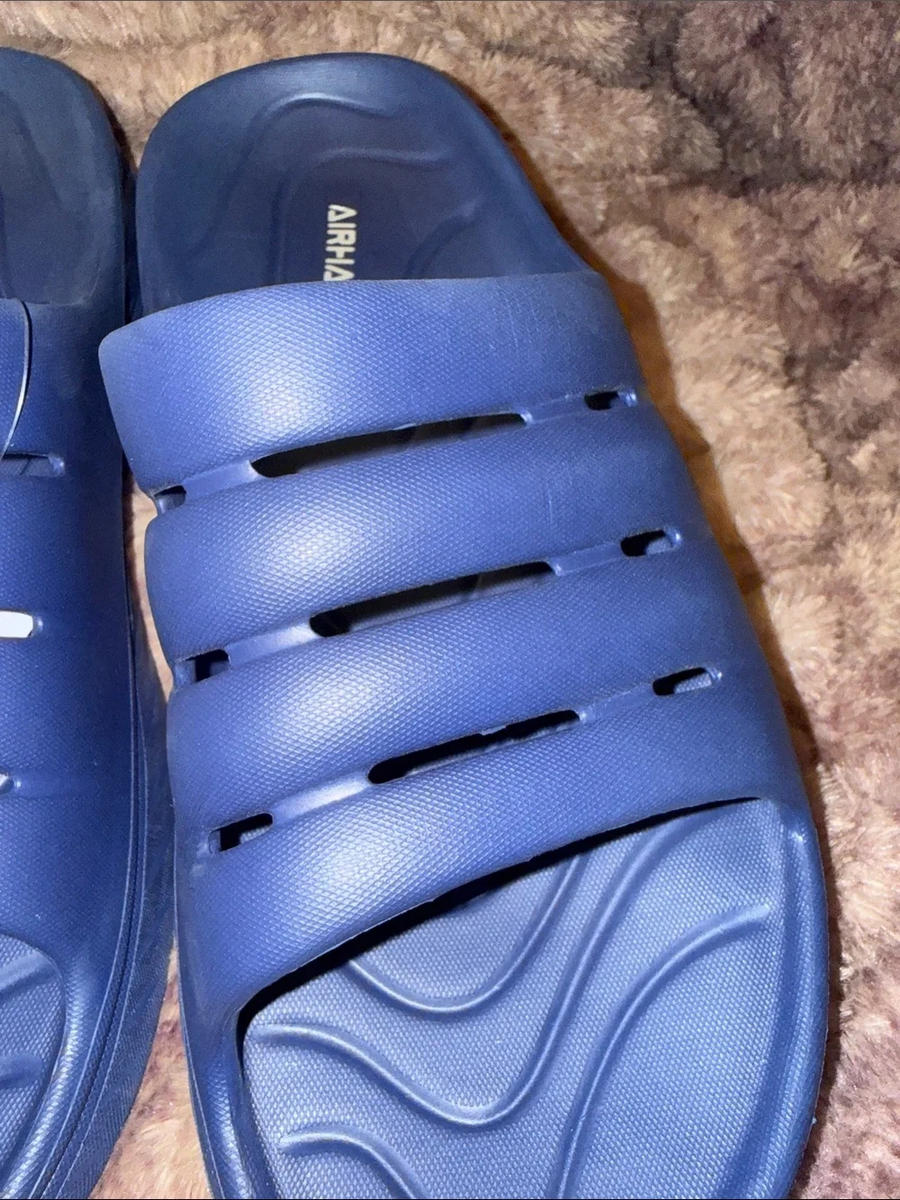 Airhas Men's Blue Slide, pool shoes,  Sandals, new , size 11-13